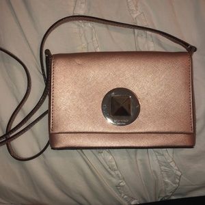 Kate Spade rose gold cross body bag